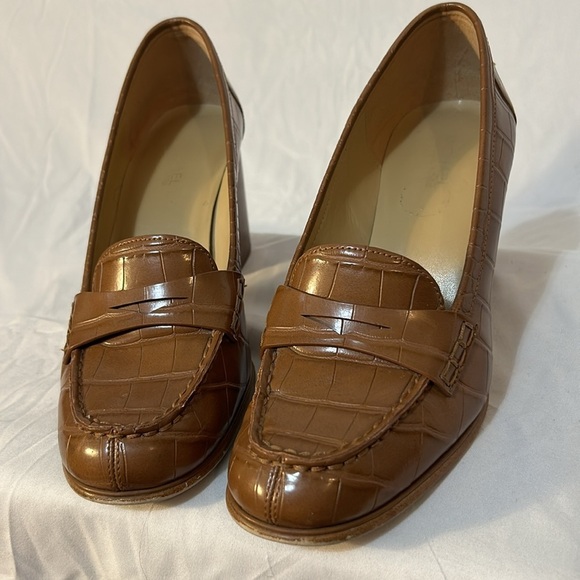 Michael Kors Stacked Heel Penny Loafers Women's 6.5 - Picture 3 of 9